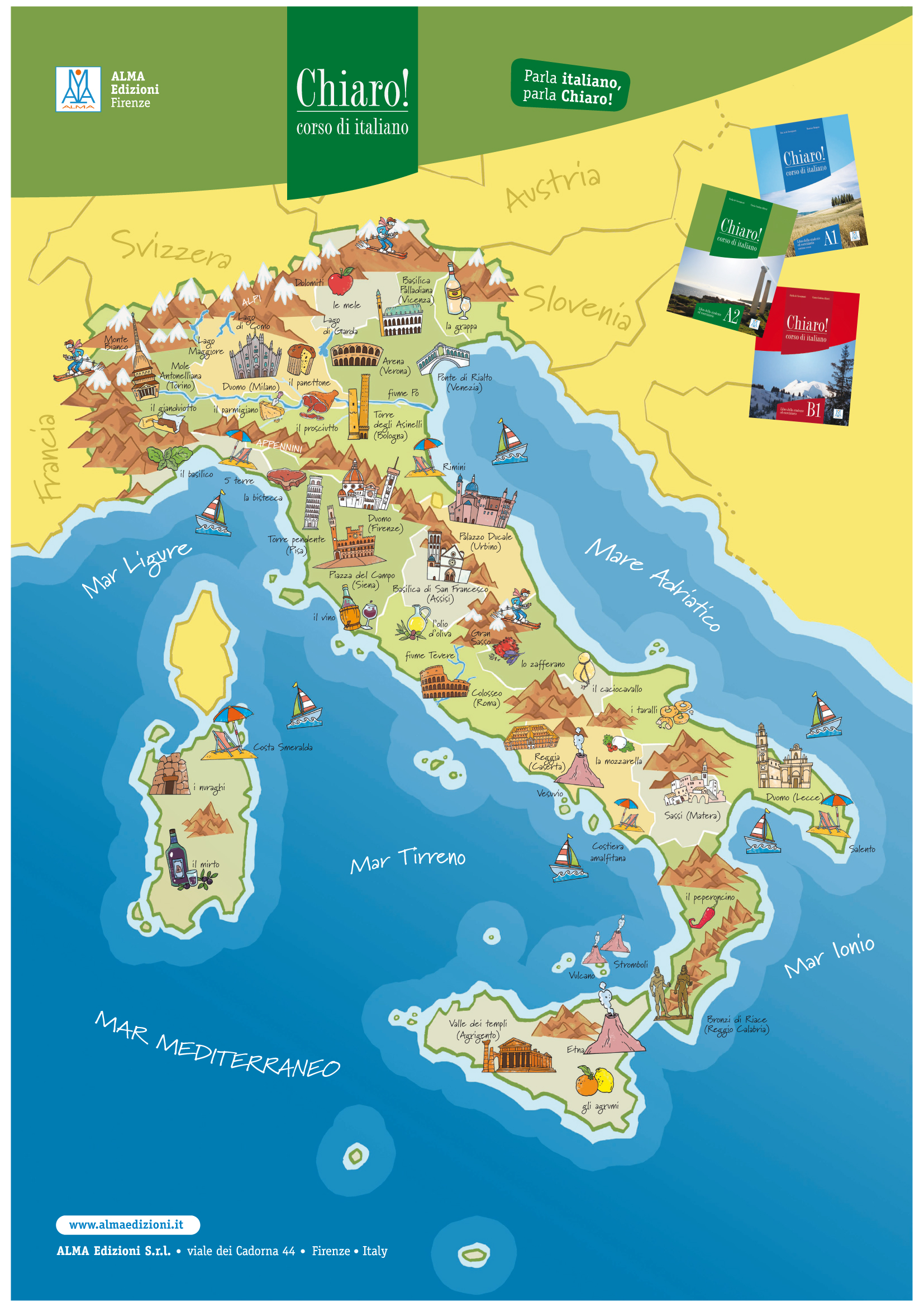 Mappa dei vini d'Italia – le carte del vino